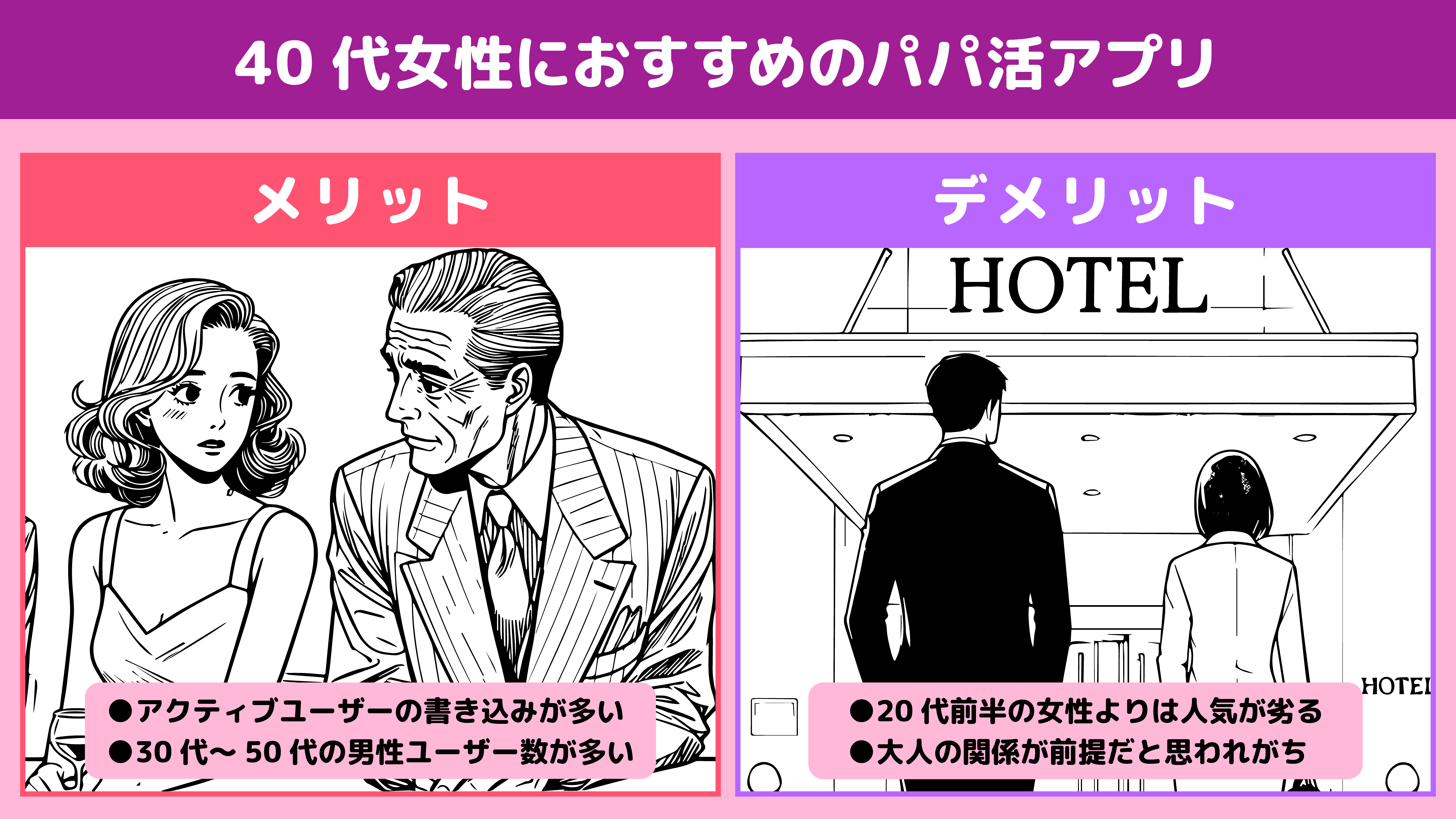 40代女性におすすめのパパ活アプリ画像